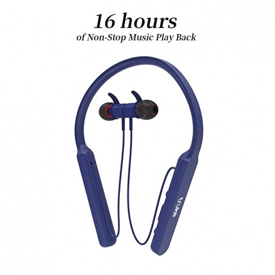 truke Yoga 1 in-Ear Neckband Wireless Bluetooth Earphones with Mic (Blue)