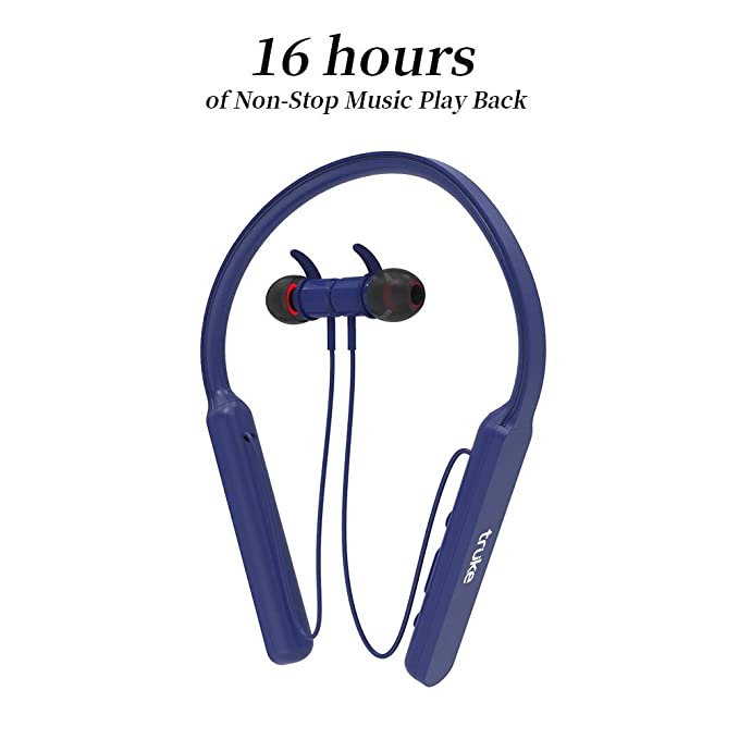 truke Yoga 1 in-Ear Neckband Wireless Bluetooth Earphones with Mic (Blue) truke Yoga 1 in-Ear Neckband Wireless Bluetooth Earphones with Mic (Blue)