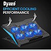 Dyazo Laptop Riser Stand & Superfast Cooling Pad with Adjustable Height & 6 Mute Fans for Silent Cooling 