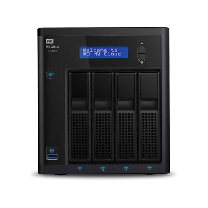 WD WDBNFA0000NBK-BESN My Cloud Pro PR4100 Network Attached Storage (Black)