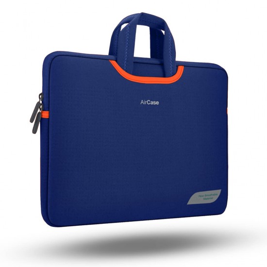 AirCase Laptop Messenger Bag Case Cover Pouch for 15.6 -Inch Laptop Bag for Men & Women (Blue)