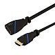 C&E Latest Technology 4K HD HDMI Cable Male to Female 30 AWG 10ft High Speed 3D Full HD 1080p Support 3 Meters Black