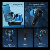 boAt Immortal 128 Bluetooth Headset (Black, Blue, True Wireless)