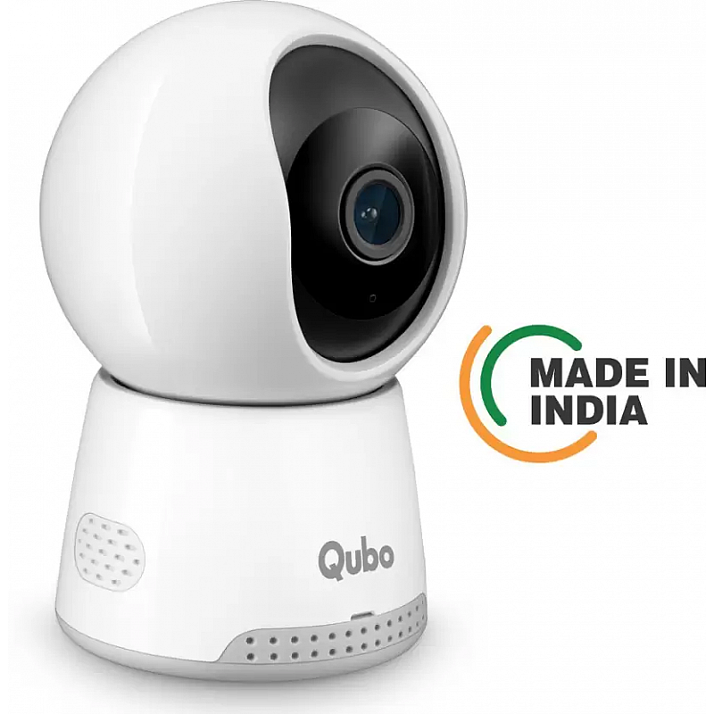 Qubo Smart Cam 360 Q100 by HERO GROUP 1080p FHD WiFi CCTV with Intruder Alarm System Security Camera