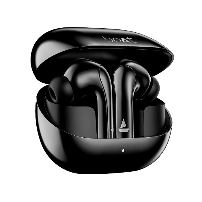 boAt Airdopes 155 40 hrs Playtime,In-Ear Detection,Quad Mics ENx Tech,ASAP Charge Bluetooth Headset (Active Black, True Wireless)