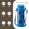 Milton Eiffel 1000 Plastic Insulated Hot and Cold Flask Blue Easy Grip Food Grade Light Weight Bottle