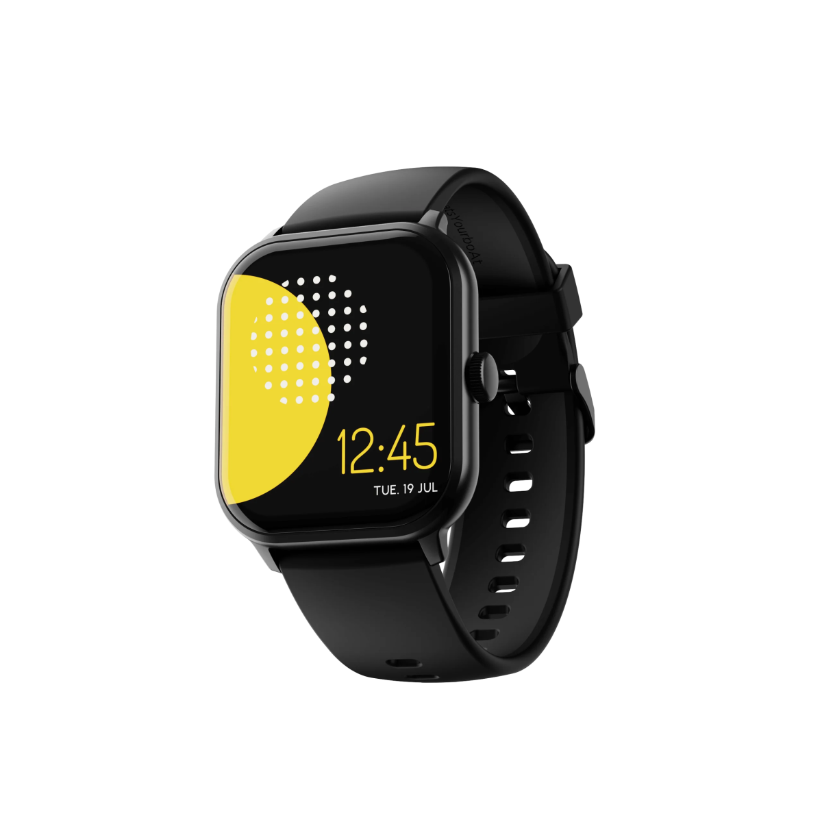 boAt Wave Infinity with 1.85" HD Screen, Functional Calling Smartwatch  (Black Strap, Free Size)