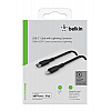 Belkin Apple Certified Braided Lightning to USB-A Charge 3.3 Feet (1 Meter) - Black