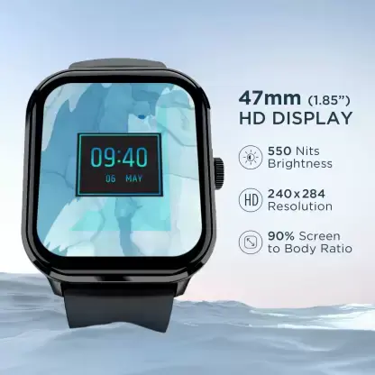 boAt Wave Infinity with 1.85" HD Screen, Functional Calling Smartwatch (Black Strap, Free Size) boAt Wave Infinity with 1.85" HD Screen, Functional Calling Smartwatch (Black Strap, Free Size)