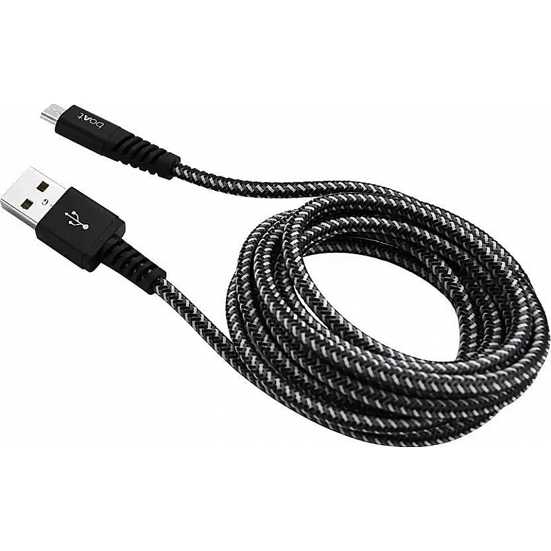 boAt Micro USB Cable 2 A 1.5 m Micro Rugged 700 V3 Black