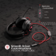 boAt Immortal IM1000D Dual Channel Gaming Wired Over Ear Headphones with mic Black Sabre