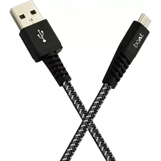 boAt Micro USB Cable 2 A 1.5 m Micro Rugged 700 V3 Black