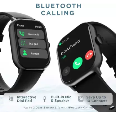 boAt Wave Infinity with 1.85" HD Screen, Functional Calling Smartwatch (Black Strap, Free Size) boAt Wave Infinity with 1.85" HD Screen, Functional Calling Smartwatch (Black Strap, Free Size)