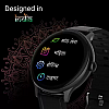 CrossBeats ORBIT PRIZM Super Retina 1.3" AMOLED Display, Hindi Language, 200+ Watch Faces Smartwatch Black