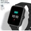 Pebble Spark 1.7 inch Bluetooth Calling, HD Display with SPO2, HR Monitor Smartwatch Black