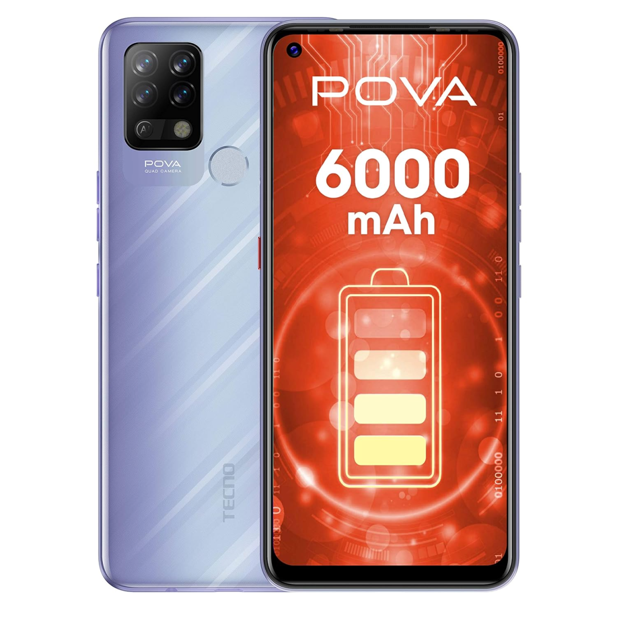 TECNO Pova (Speed Purple, 4GB RAM, 64GB Storage) refurbished