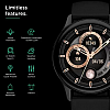 Pebble Cosmos luxe 1.36" AMOLED Always-on Display Bluetooth calling Smartwatch Matte Black