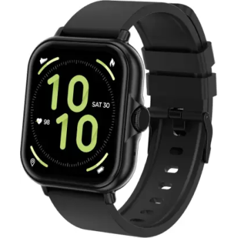 Pebble Spark Ace 1.85 Large HD Display, Health Suite, 100+ Watch Faces, 7 days battery Smartwatch Black