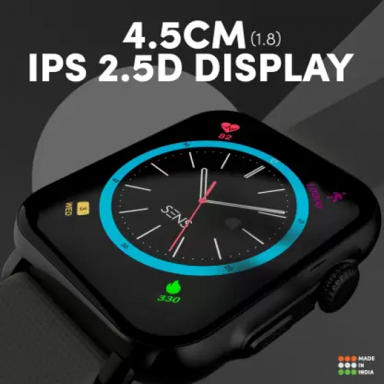 SENS EDYSON 3 with 1.8 Display, BT Calling, AI Voice Assistant and 150+ Watch Faces Smartwatch Black