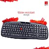 iBall Wintop Soft Key Keyboard and Mouse Combo with Water Resistant Design, Black-