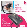 Beetel G20 Ringer LED Landline phone Black