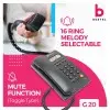 Beetel G20 Ringer LED Landline phone Black
