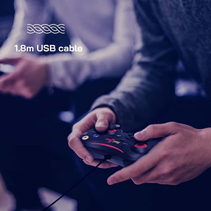 Redgear Pro Series Wired Gamepad Plug and Play Support for All PC Games Supports Windows Black Redgear Pro Series Wired Gamepad Plug and Play Support for All PC Games Supports Windows Black