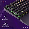 Redgear MK853 Shadow Blade Mechanical Keyboard with Drive Customization Spectrum LED Lights (Black)