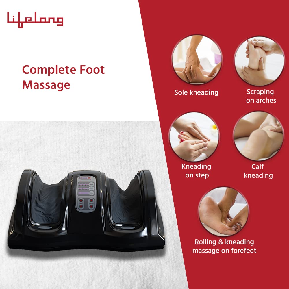 Lifelong LLM486 Foot Massager with Vibration for Pain Relief & Improved Blood Circulation Massager