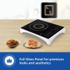 Philips Viva Collection HD4938/01 Induction Cooktop 2100W, Touch Control, Black Crystal Glass