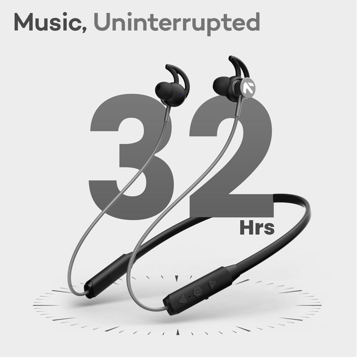 GOBoult Boult ProBass EQCharge with ZEN Mode ENC, 32hrs Playtime (Black, In the Ear)