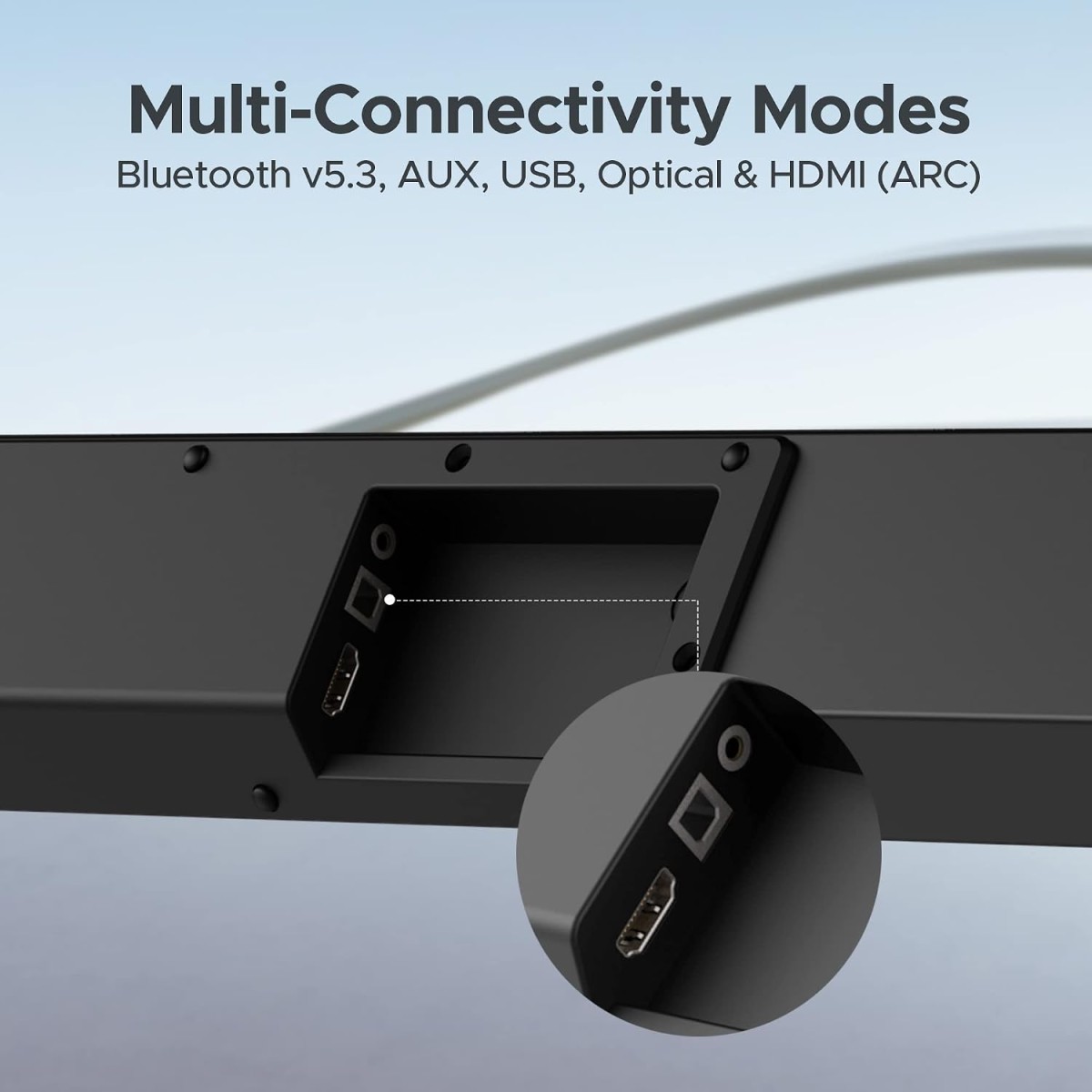 boAt Aavante Bar Chord with Wireless Subwoofer and Dynamic LEDs 160 W Bluetooth Soundbar BLACK