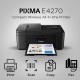 Canon E4270 All-in-One Ink Efficient WiFi Printer with FAX/ADF/Duplex Printing Black