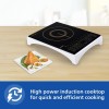 Philips Viva Collection HD4938/01 Induction Cooktop 2100W, Touch Control, Black Crystal Glass