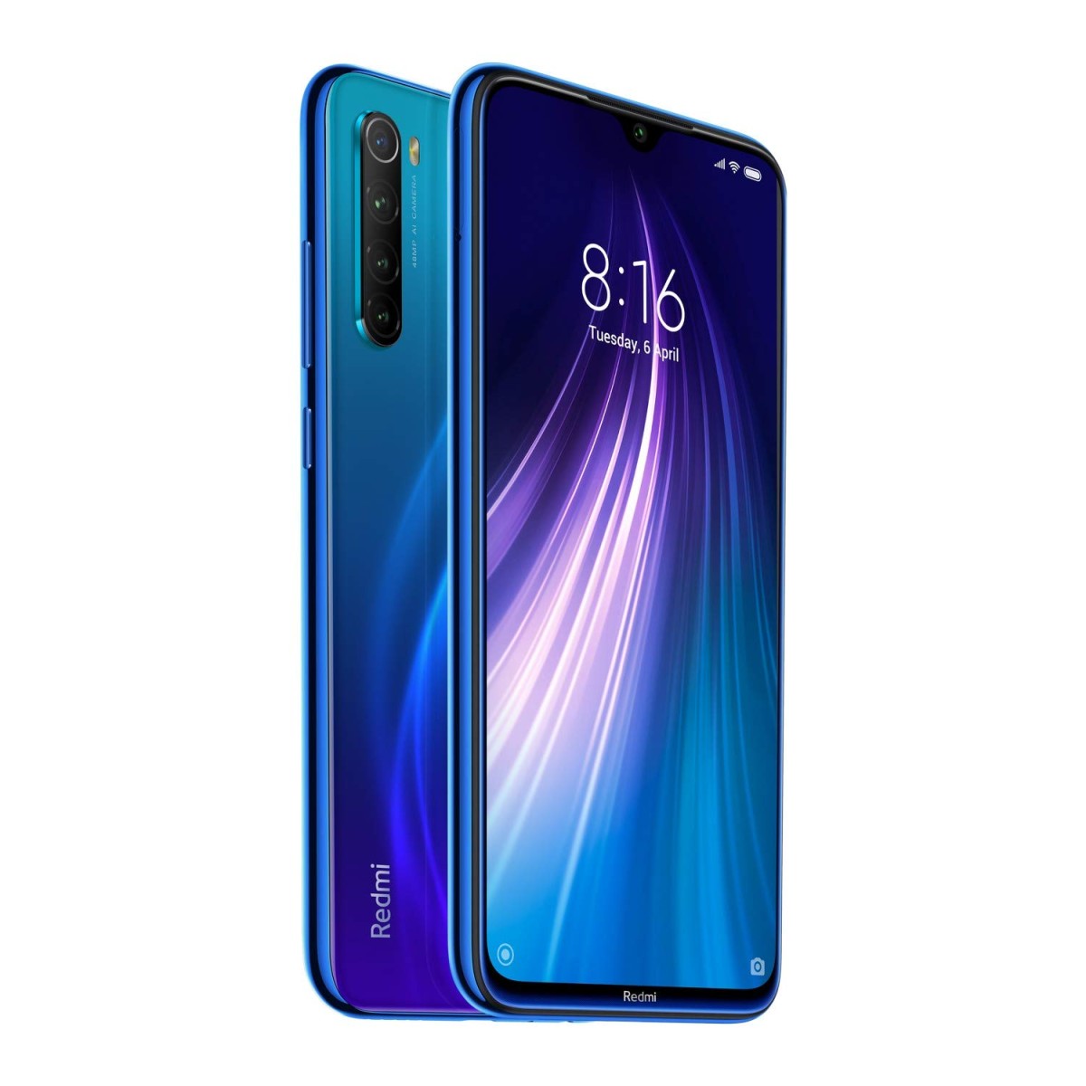 Redmi Note 8 Neptune Blue, 6GB RAM 128GB Storage refurbished