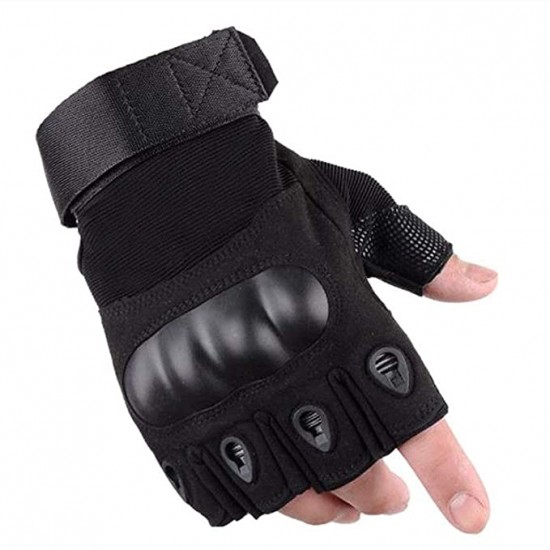 Studds Nylon Tactical Half Finger Gloves for Sports Motorcycle Riding Gym Gloves
