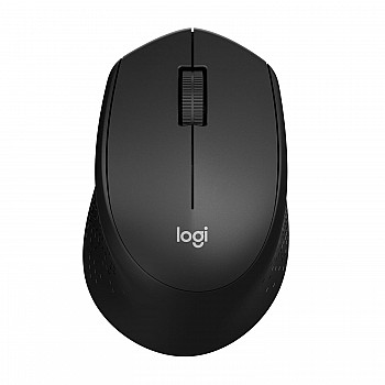 Logitech M330 Silent Plus Wireless Optical Mouse  (USB, Black)-