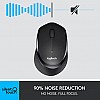 Logitech M331 Silent Plus Wireless Mouse, 2.4GHz with USB Nano Receiver (Black)