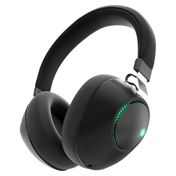 ZEBRONICS Duke Over Ear Wireless Headphone with Up to 60h Backup,Supports Bluetooth,Dual Pairing,Gaming Mode,Environmental Noise Cancellation (ENC),LED Lights,Deep Bass,Voice Assistant Support (Black)