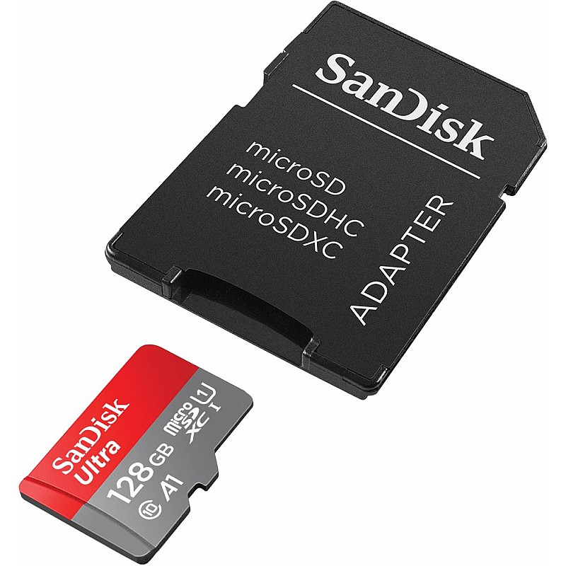 SanDisk 128GB Class 10 microSDXC Memory Card with Adapter (SDSQUAR-128G-GN6MA)