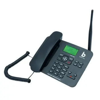 Beetel F2K GSM Fixed Wireless Landline Phone, LCD Display, Supports Quad Band (Black)