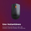Lenovo 300 Wired Plug & Play USB Mouse, High Resolution 1600 DPI Optical Sensor, 3-Button Design with clickable Scroll Wheel, Ambidextrous, Ergonomic