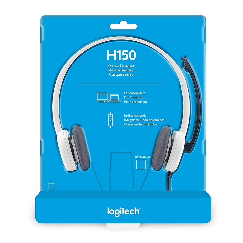 Logitech H150 Stereo Headset (Cloud White)