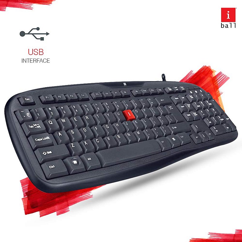 iBall Wintop Soft Key Keyboard and Mouse Combo with Water Resistant Design, Black-