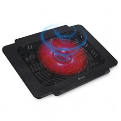 Tukzer Laptop Cooling Pad, Portable Slim Quiet USB Powered Gaming Cooler Stand Chill Mat| 1-Red-LED Fan 