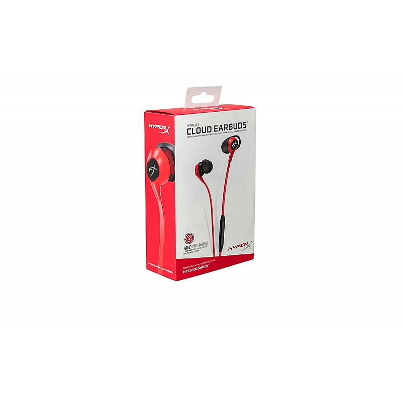 HyperX Cloud HX-HSCEB-RD Earbuds Gaming Headphones with Mic (Red)