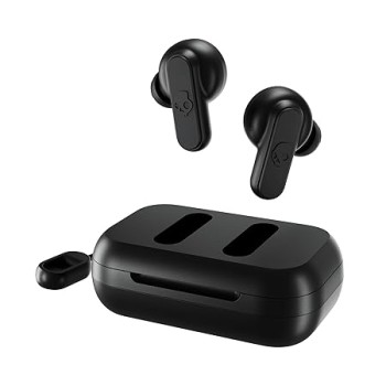Skullcandy Dime True Wireless in-Ear Bluetooth Earbuds with Charging Case and Microphone, IPX4 Water & Dust Resistant