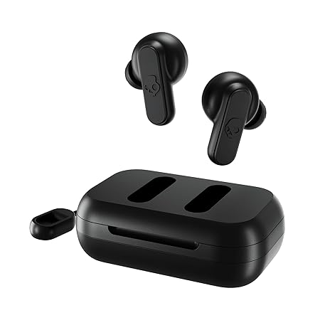 Skullcandy Dime True Wireless in-Ear Bluetooth Earbuds with Charging Case and Microphone, IPX4 Water & Dust Resistant