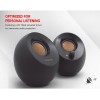 Creative pebble 2.0 usb-powered desktop speakers with far-field drivers and passive radiators for pcs and laptops black