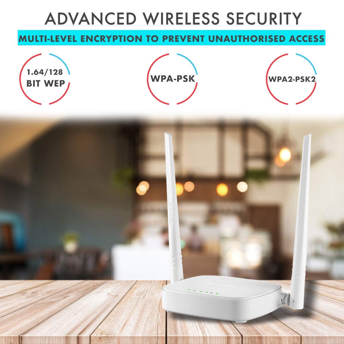 Tenda N301 Wireless-N300 Easy Setup Router White Not a Modem